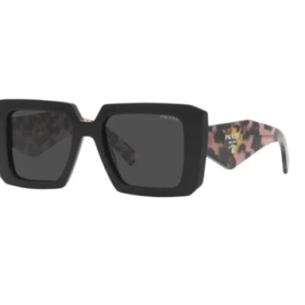 Prada PR 23 YS 1AB5SO Black -Dark Grey lenses Women’s Sunglasses 51 mm Authentic